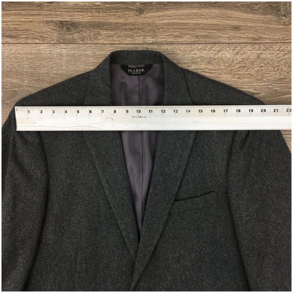 New‎ Jos A Bank Mens Blazer Sport Coat Two Button Casual Jacket 44L Wool Suits - Picture 9 of 13